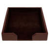 Dacasso Dark Brown Bonded Leather Letter Tray AG-3601